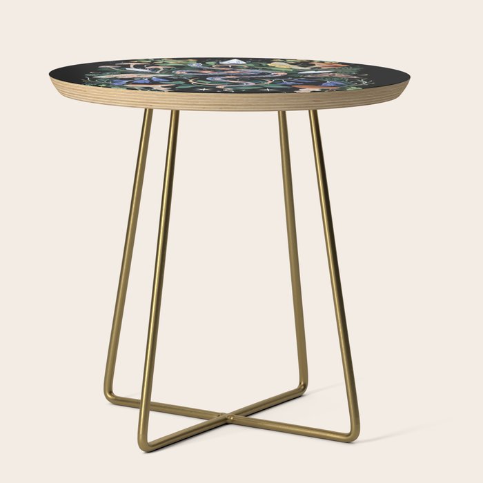 Mushroom Snake Crystals Garden Side Table Gallery Image 1