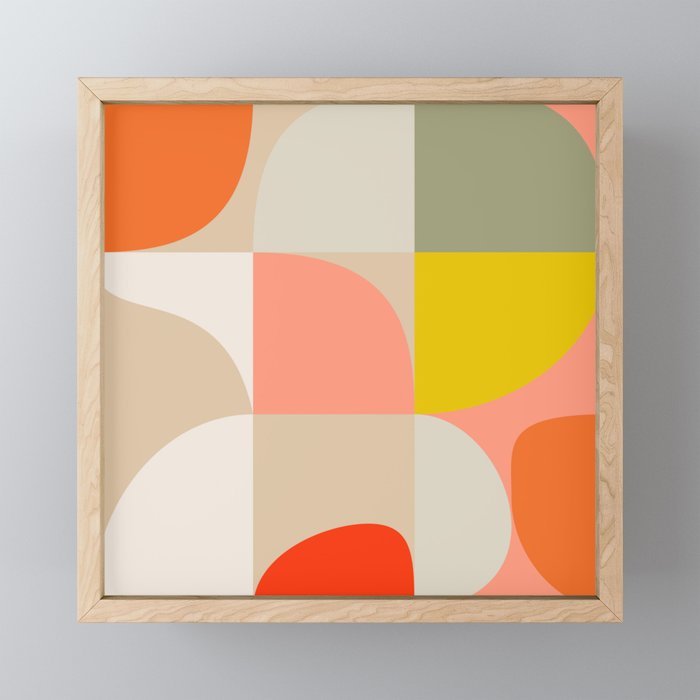 Shapes abstract pastel II Mini Art Print Gallery Image 1