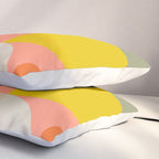 Shapes abstract pastel II Pillow Sham Gallery Image 3