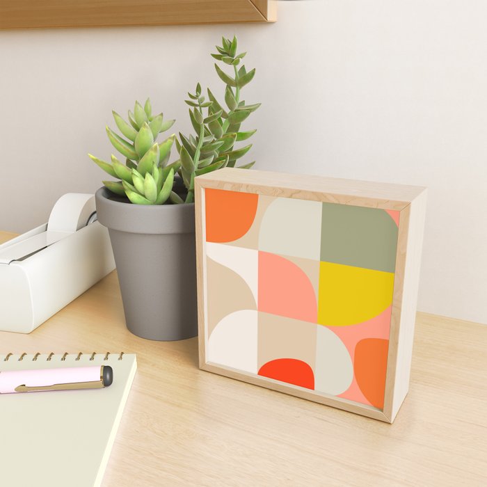 Shapes abstract pastel II Mini Art Print Gallery Image 2