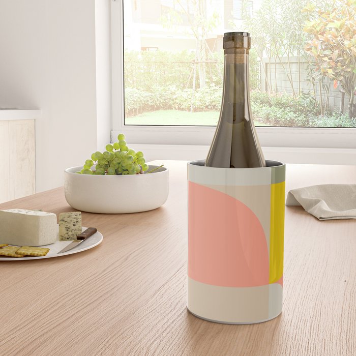 Shapes abstract pastel II Wine Chiller Gallery Image 4