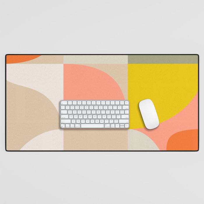 Shapes abstract pastel II Desk Mat Gallery Image 1