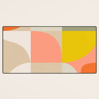 Shapes abstract pastel II Desk Mat Gallery Image 3
