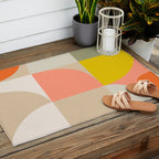Shapes abstract pastel II Outdoor Rug Gallery Image 2
