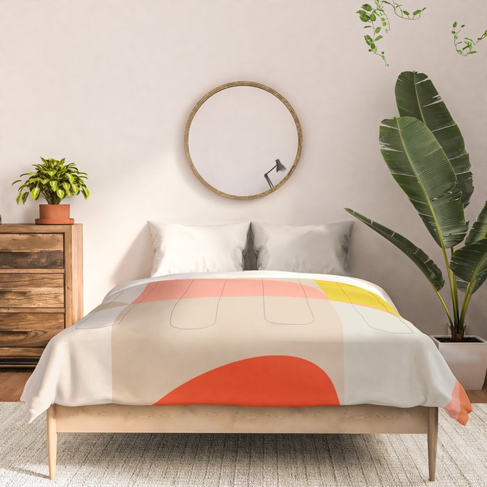 Shapes abstract pastel II Comforter Gallery Image 3