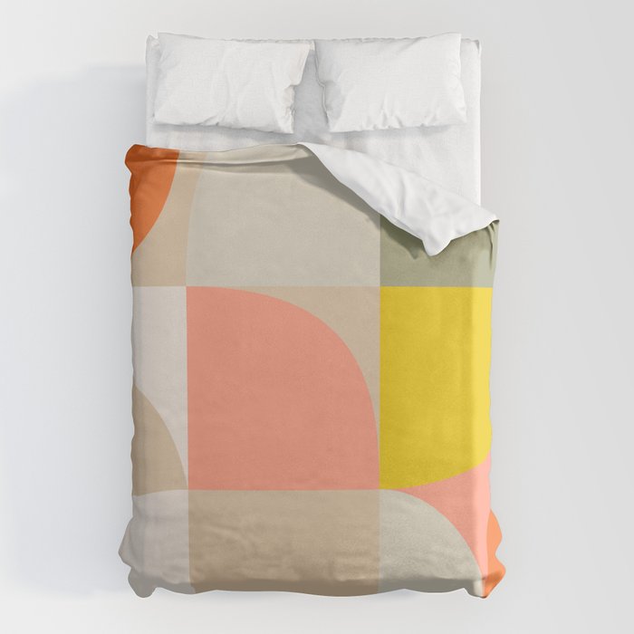 Shapes abstract pastel II Duvet Cover Gallery Image 1