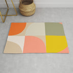 Shapes abstract pastel II Rug Gallery Image 1