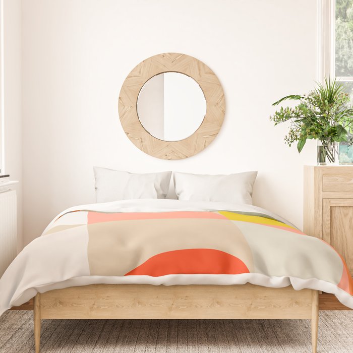 Shapes abstract pastel II Duvet Cover Gallery Image 3
