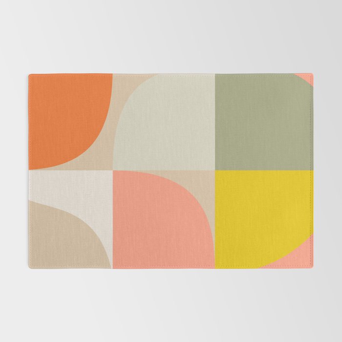 Shapes abstract pastel II Rug Gallery Image 2