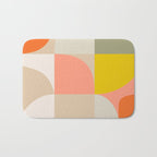 Shapes abstract pastel II Bath Mat Gallery Image 1