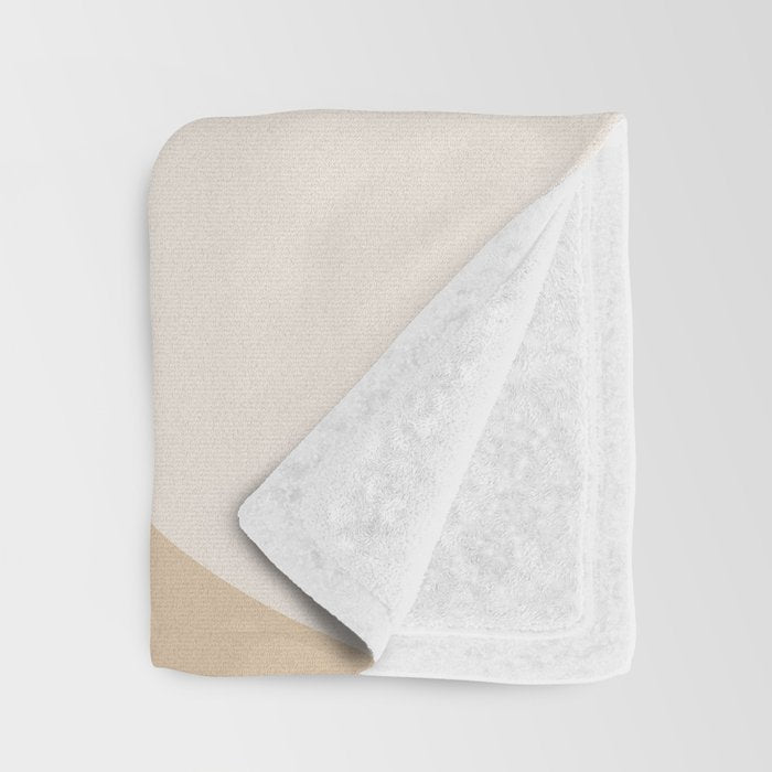 Shapes abstract pastel II Throw Blanket Gallery Image 3