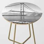 Construction of the Golden Gate Bridge, 1935, San Francisco Bay black and white photograph Side Table Gallery Image 2