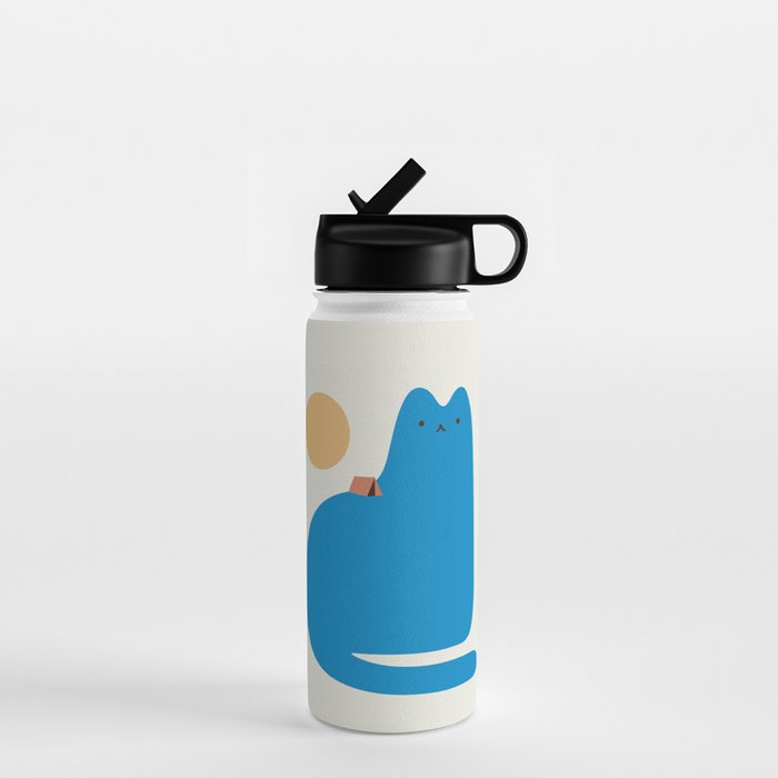 Cat Landscape 118B: Purrfect Campsite B Water Bottle Gallery Image 1