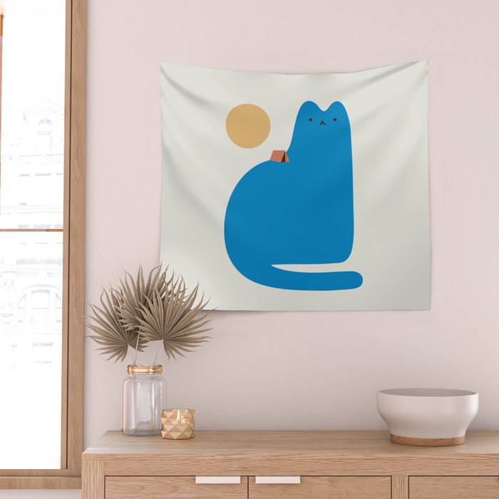 Cat Landscape 118B: Purrfect Campsite B Wall Tapestry Gallery Image 2