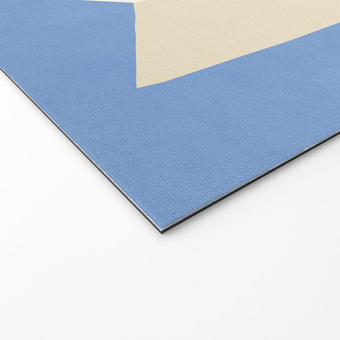 Geometric Vase - White Ivory on Light Blue Welcome Mat Gallery Image 2