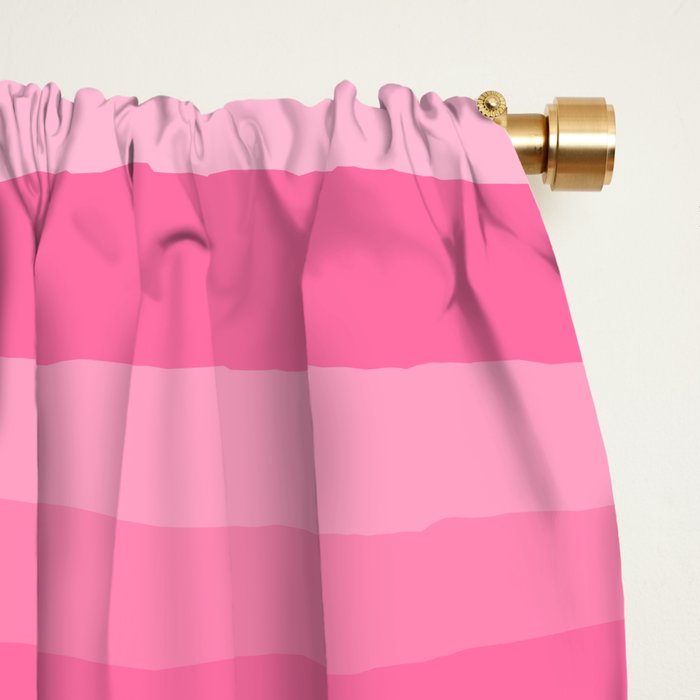 Pinkshades Serrate Stripes Irregular Vertical Stripe Pattern in Pink Tones Window Curtain Gallery Image 2