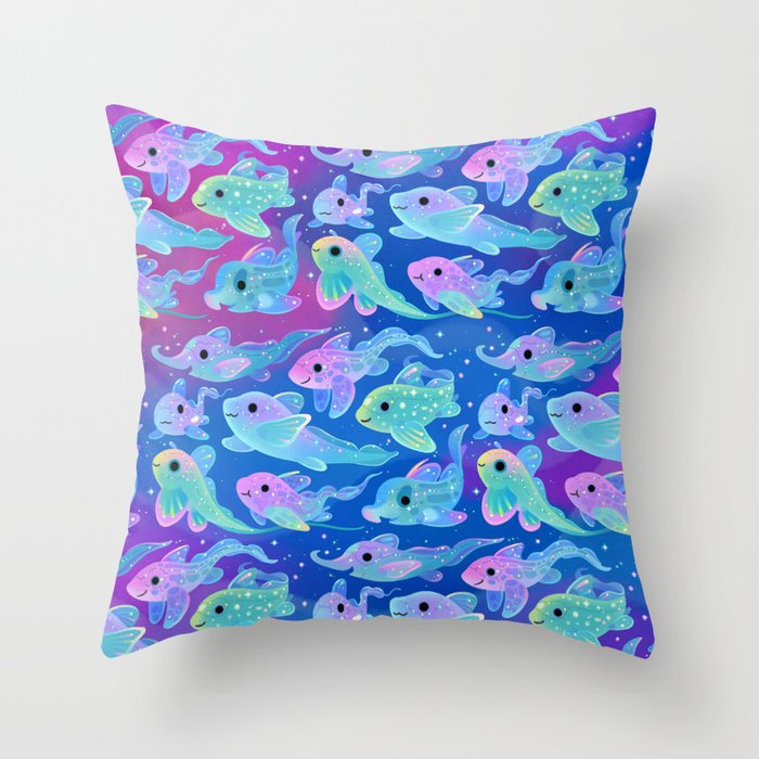 Chimaera (Ghost sharks) Throw Pillow Gallery Image 6