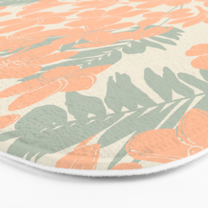 Exotical flowering blooms AH Bath Mat Gallery Image 3