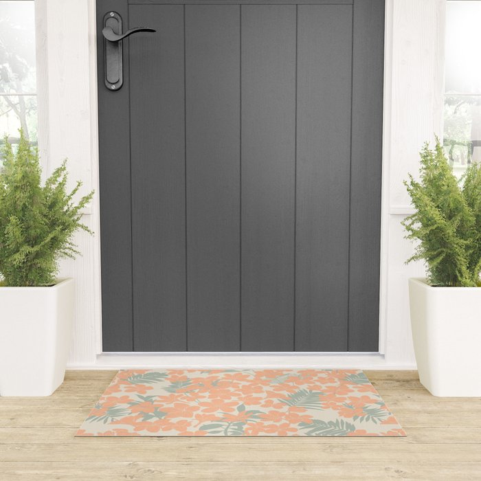 Exotical flowering blooms AH Welcome Mat Gallery Image 3