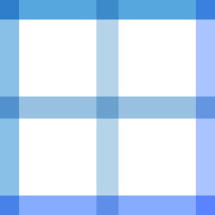 Retro Tonal Pastel Blue Coastal Check Pattern Coffee Mug Gallery Image 2