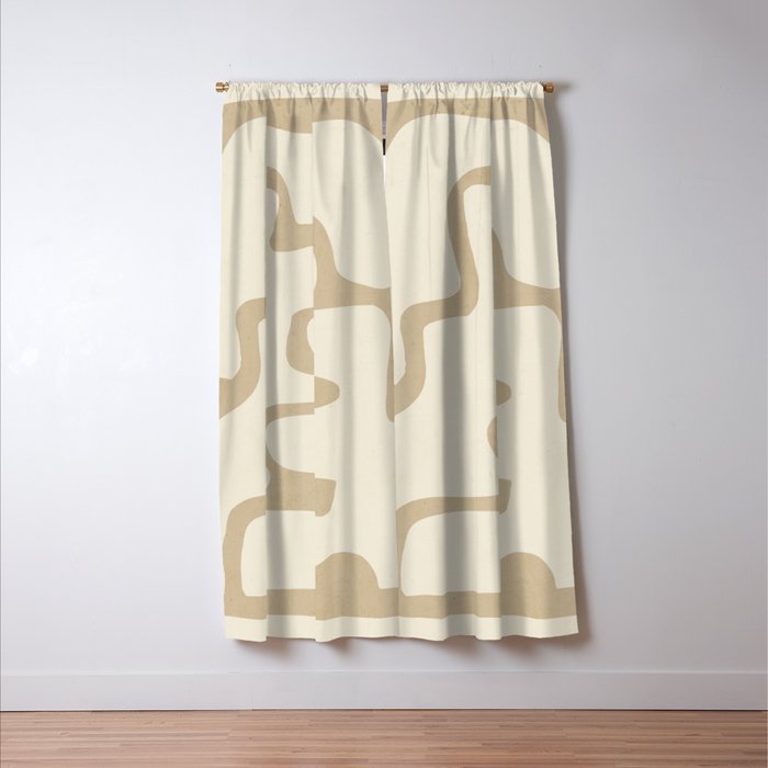 Modern Abstract Shapes 20 Window Curtain Gallery Image 3
