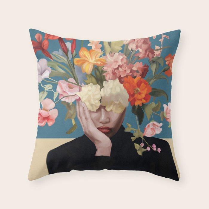 The Secret Garden Within  Throw Pillow Gallery Image 6