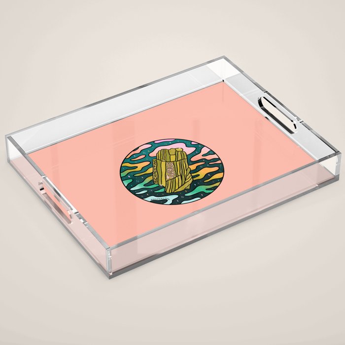 Taurus Crystal Acrylic Tray Gallery Image 1