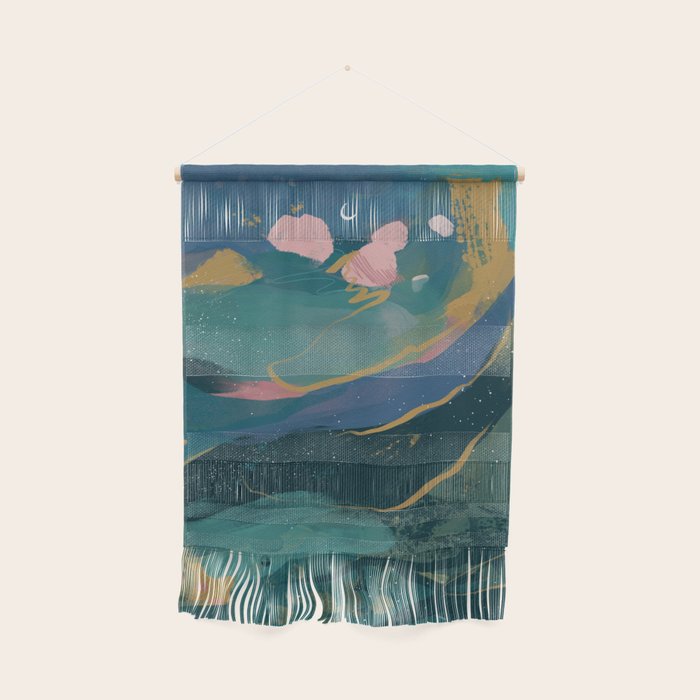 "You Are Worthy" Midnight Background Wall Hanging Gallery Image 1