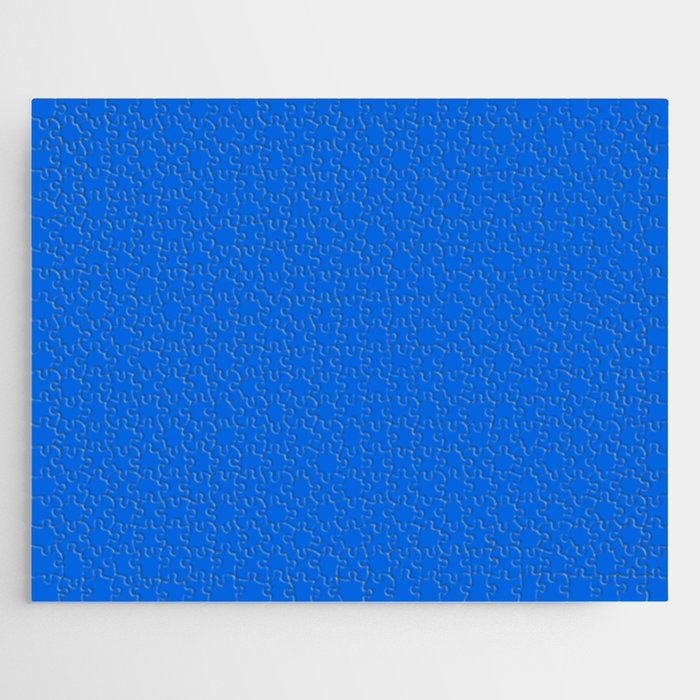 Maximal Blue Solid Color Jigsaw Puzzle Gallery Image 1