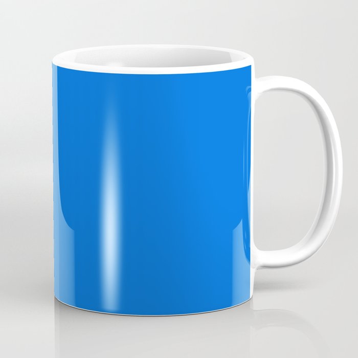 Maximal Blue Solid Color Coffee Mug Gallery Image 1