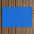 Maximal Blue Solid Color Outdoor Rug Gallery Image 1