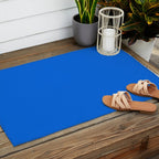 Maximal Blue Solid Color Outdoor Rug Gallery Image 2