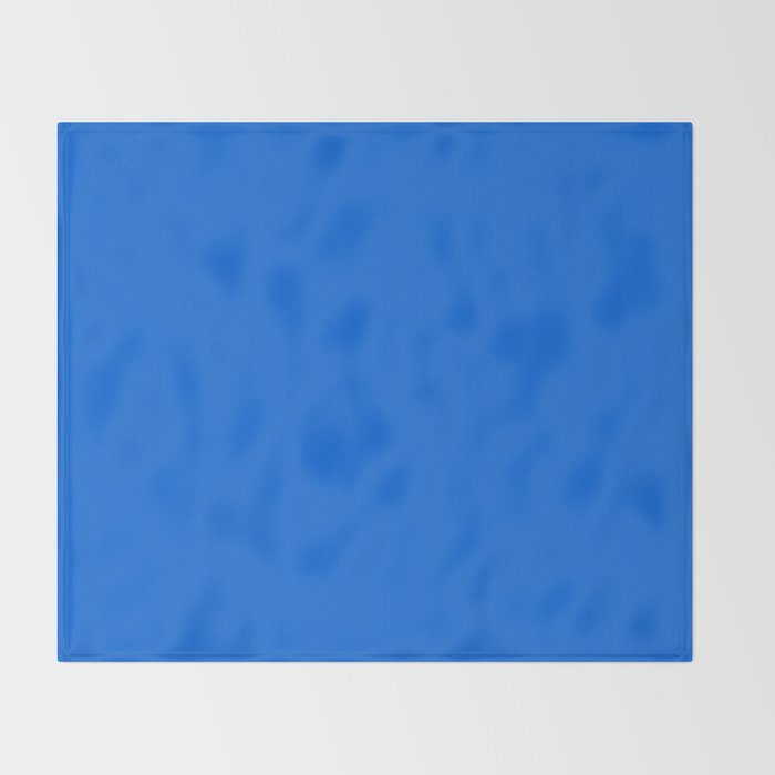 Maximal Blue Solid Color Throw Blanket Gallery Image 2