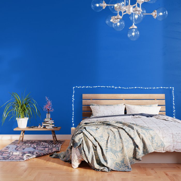 Maximal Blue Solid Color Wallpaper Gallery Image 3
