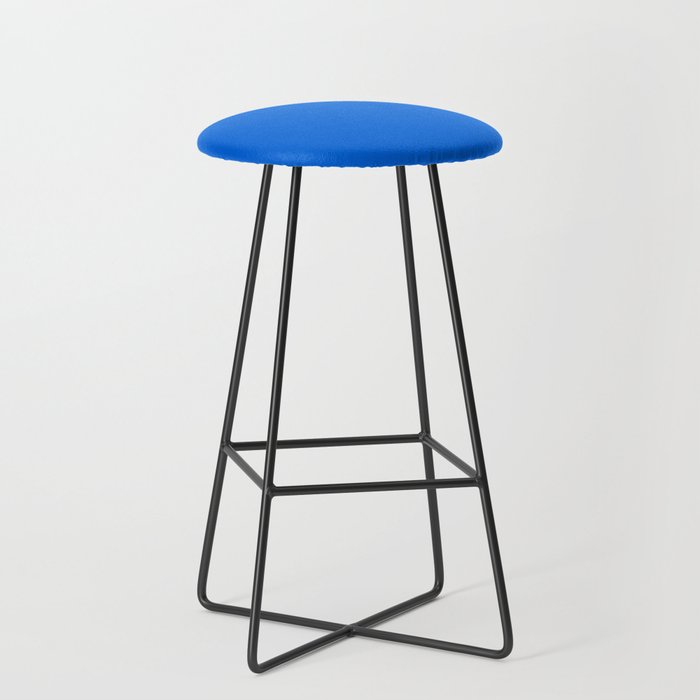 Maximal Blue Solid Color Stool Gallery Image 1