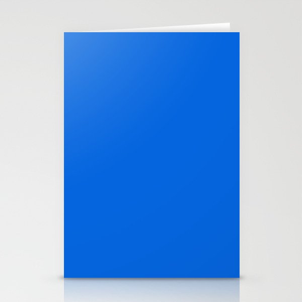 Maximal Blue Solid Color Stationery Card Gallery Image 2