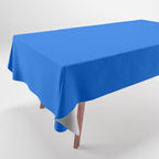 Maximal Blue Solid Color Tablecloth Gallery Image 1