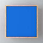 Maximal Blue Solid Color Mini Art Print Gallery Image 1