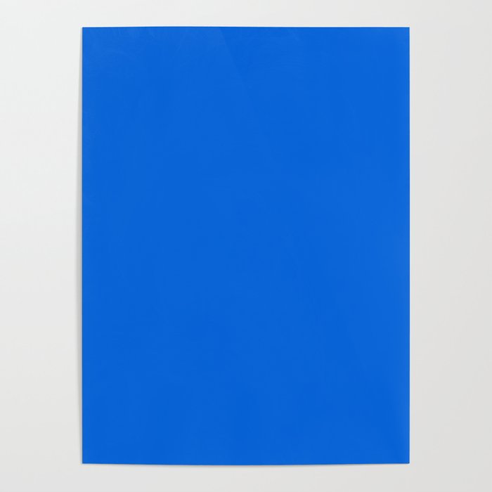 Maximal Blue Solid Color Poster Gallery Image 1