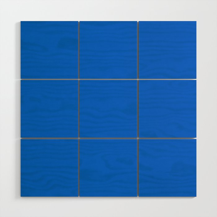 Maximal Blue Solid Color Wood Wall Art Gallery Image 1