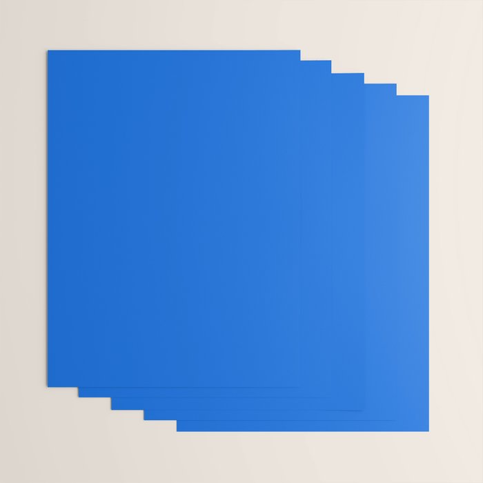 Maximal Blue Solid Color Wrapping Paper Gallery Image 3
