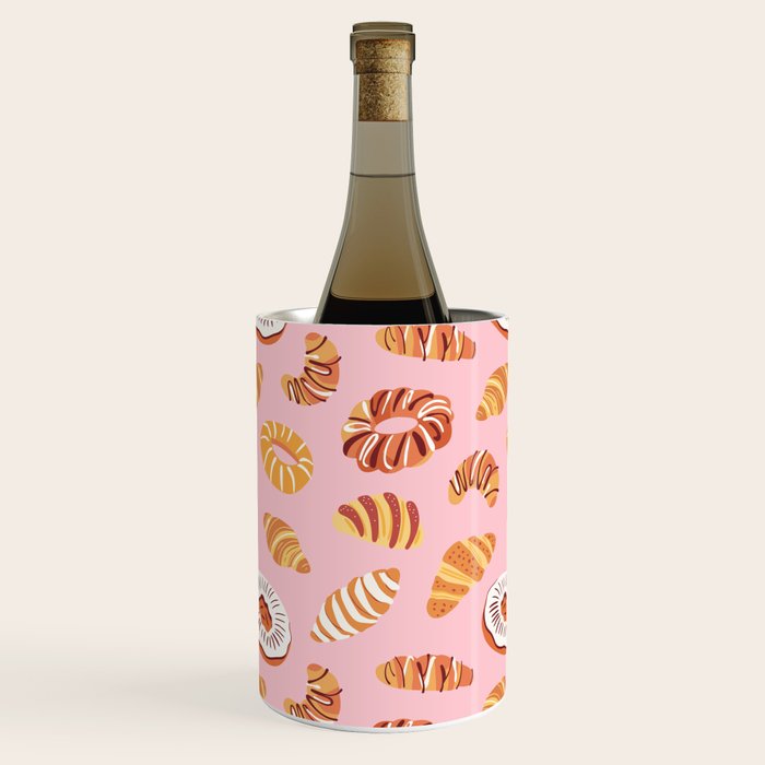 Vintage sweet bakery pastry food art pattern Wine Chiller Gallery Image 1