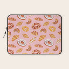 Vintage sweet bakery pastry food art pattern Laptop Sleeve Gallery Image 1