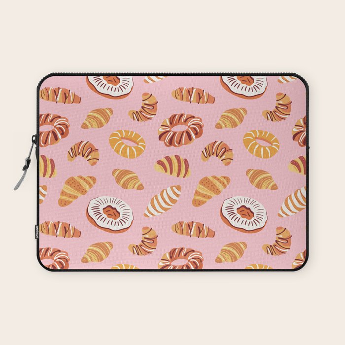 Vintage sweet bakery pastry food art pattern Laptop Sleeve Gallery Image 1