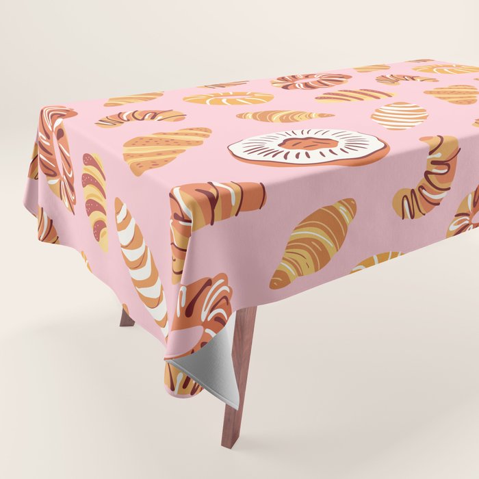 Vintage sweet bakery pastry food art pattern Tablecloth Gallery Image 1