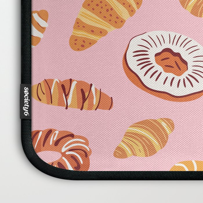 Vintage sweet bakery pastry food art pattern Laptop Sleeve Gallery Image 3
