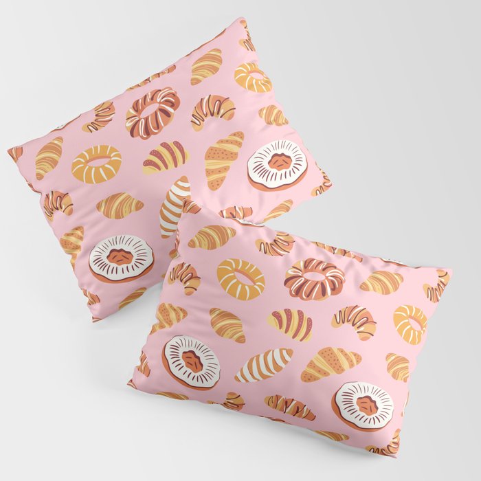 Vintage sweet bakery pastry food art pattern Pillow Sham Gallery Image 3