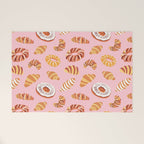 Vintage sweet bakery pastry food art pattern Welcome Mat Gallery Image 1