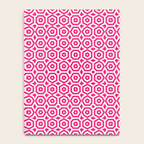 Red and white ornament art deco geometry Notebook Gallery Image 4