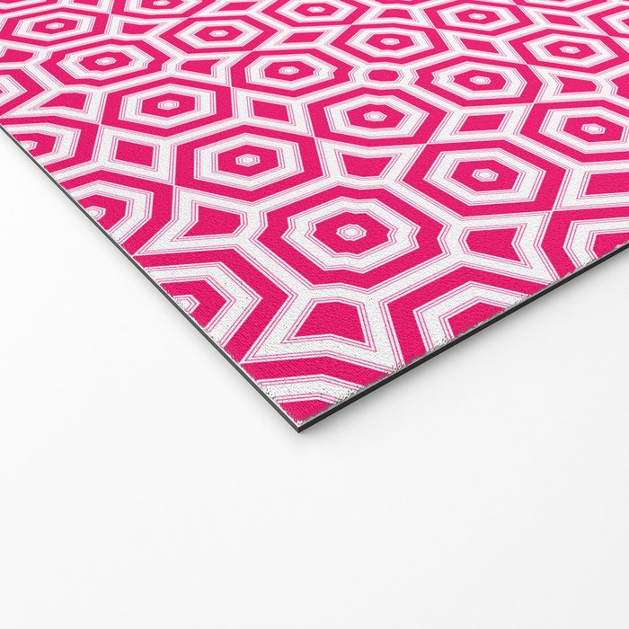 Red and white ornament art deco geometry Welcome Mat Gallery Image 2